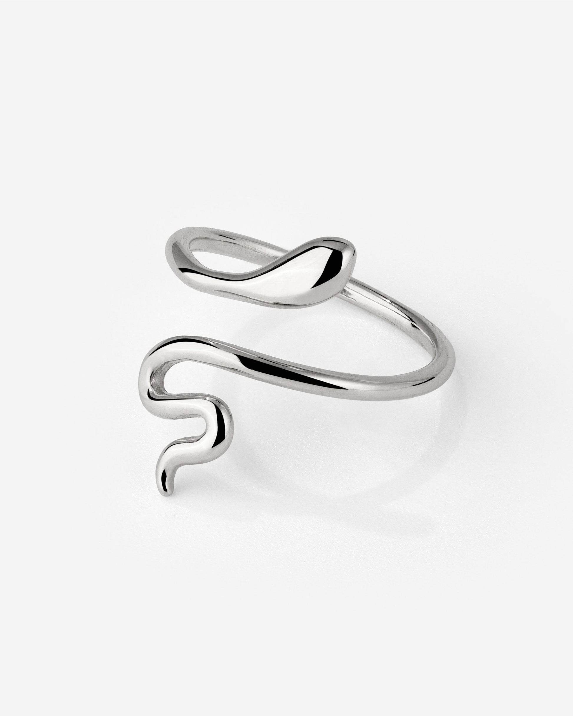 Slim Snake Ring Silver