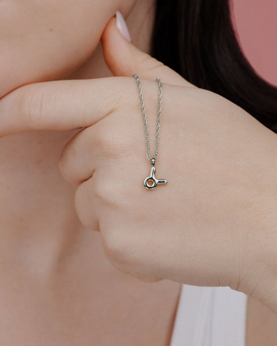 Taurus Bubble Necklace Silver