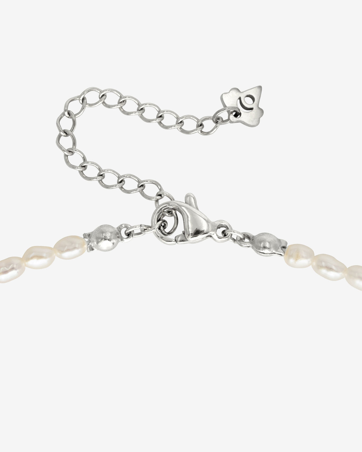 Fluidity Pearl Necklace Silver