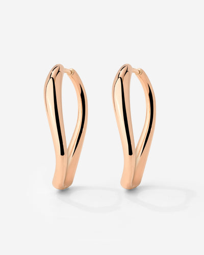 Timeless Oval Hoops Rose Gold