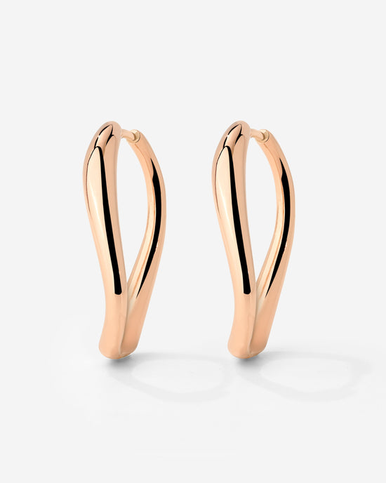 Timeless Oval Hoops Rose Gold