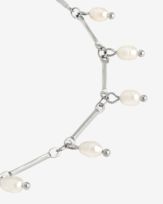 Annes Authentic Pearl Choker Silver