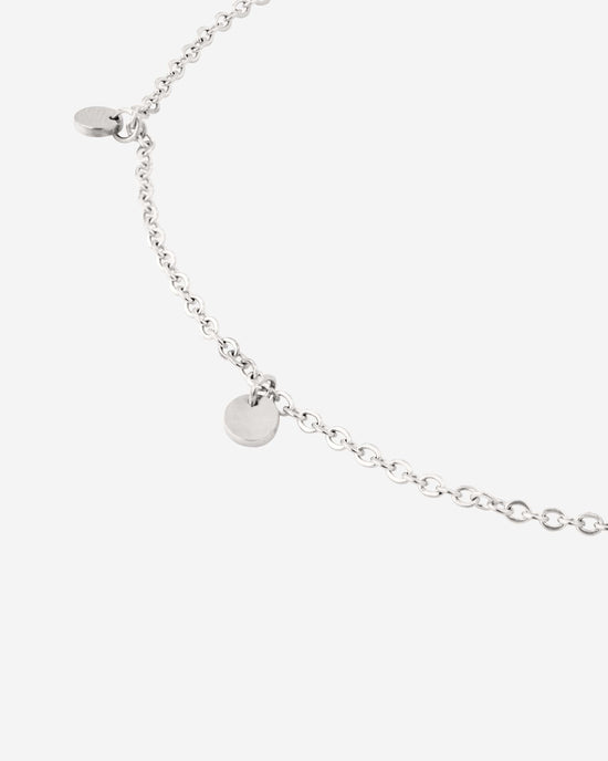 Tiny Coin Anklet Silver