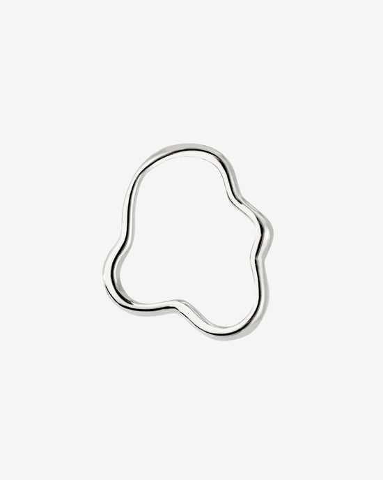 Forming Fluids Oval Hoop Set Baby Silver