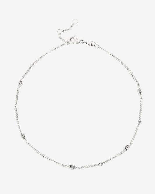 Sparkling Eyes Anklet Silver