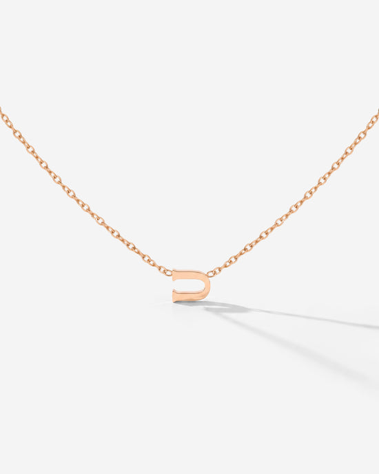Tiny Letter Necklace