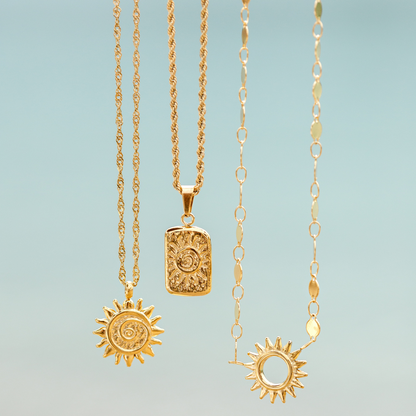 Sunny Side Up Necklace Gold