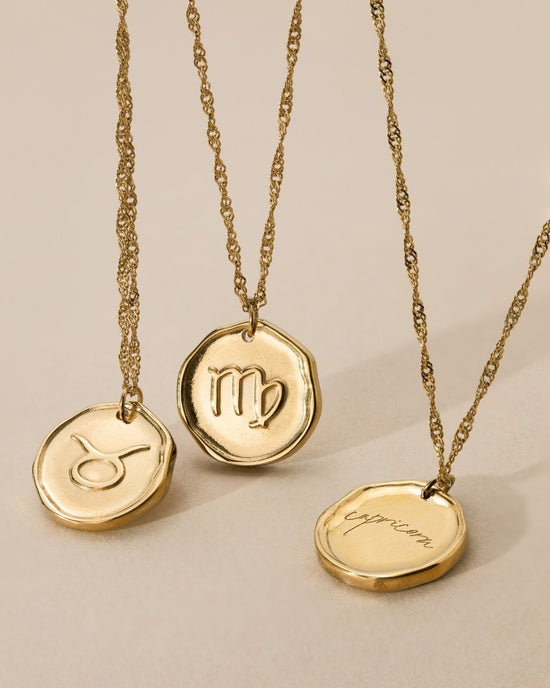 Zodiac Necklace – Virgo Gold