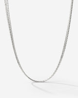 Cascade Layer Necklace Silver