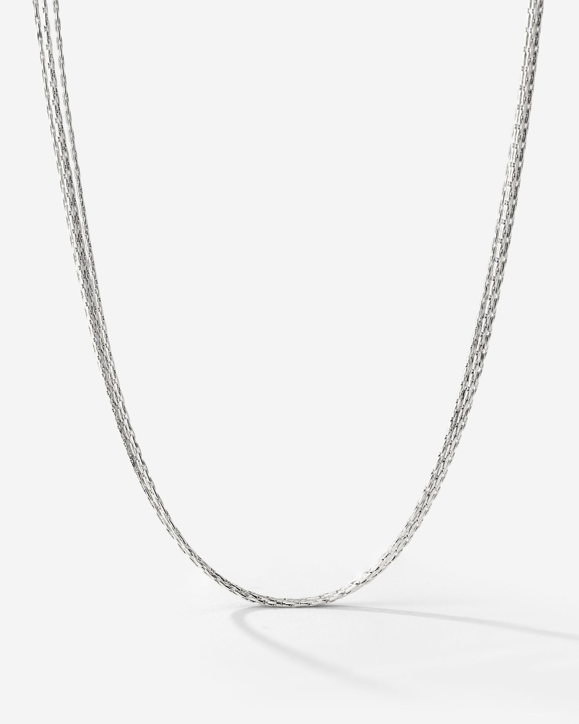 Cascade Layer Necklace Silver