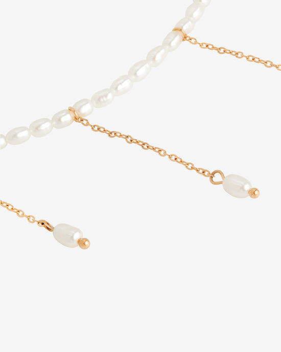 Lolas Love Pearl Power Necklace Rose Gold