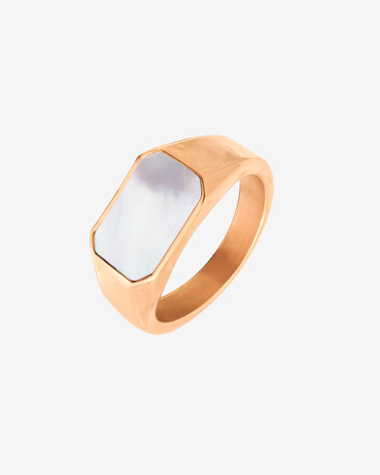 Mother of Pearls Ring Rose Gold