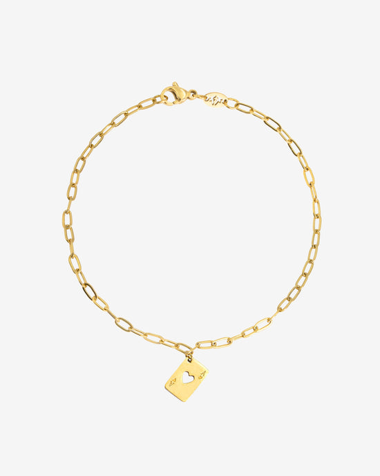 Ace Up the Sleeve Bracelet gold