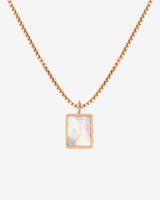 Shimmering Reflection Necklace Rose Gold