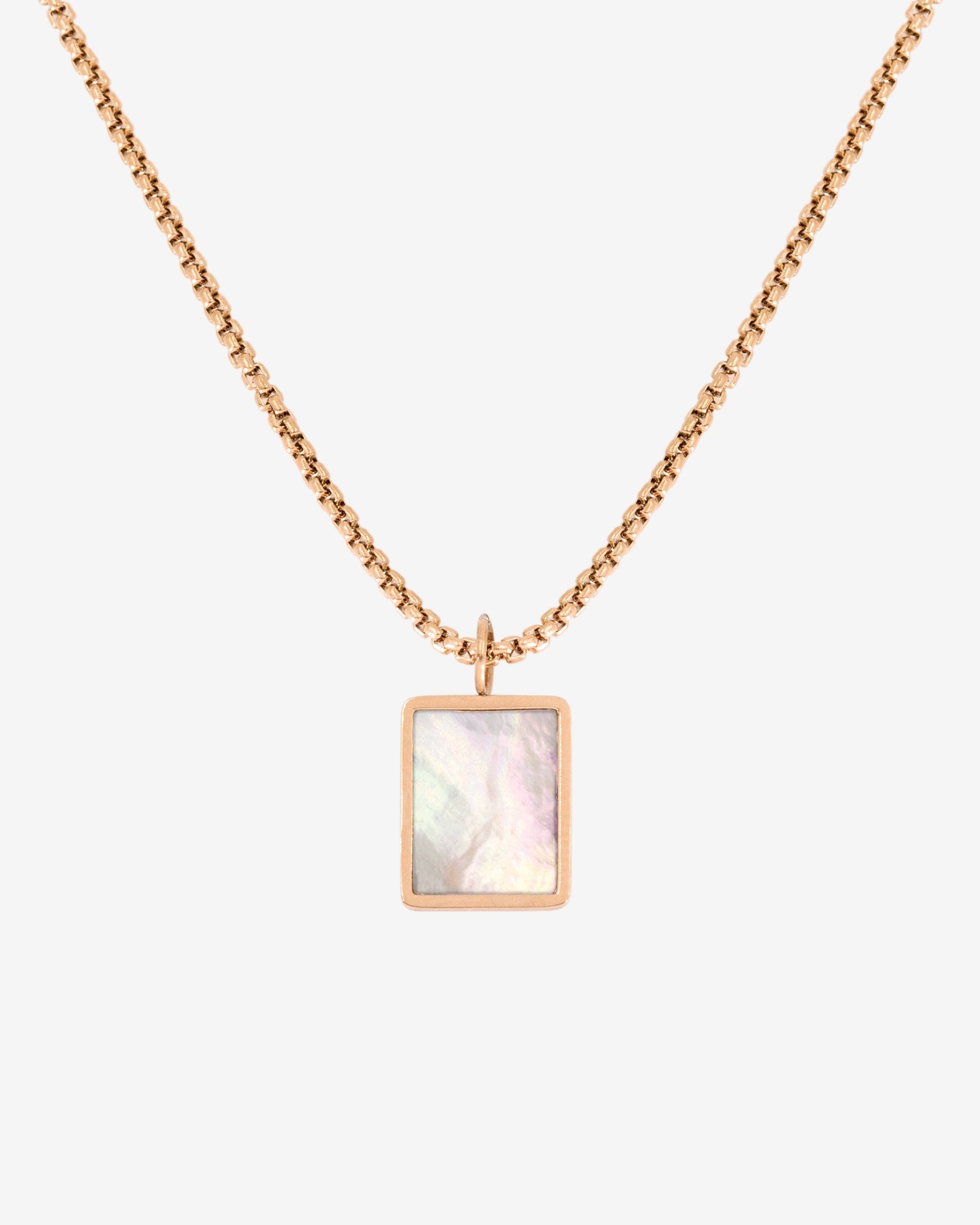 Shimmering Reflection Necklace Rose Gold