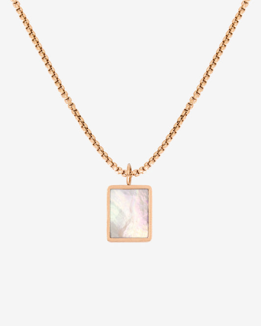 Shimmering Reflection Necklace Rose Gold