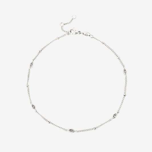 Sparkling Eyes Anklet Silver