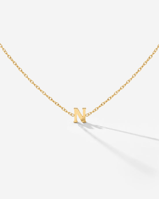 Tiny Letter Necklace