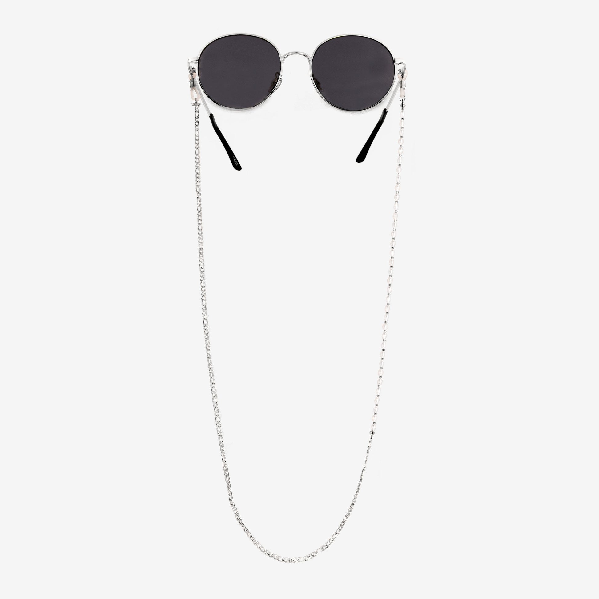 Pearly Sunglasses Chain Silver