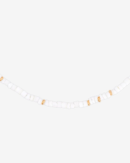 Puka Shell Necklace Rose Gold