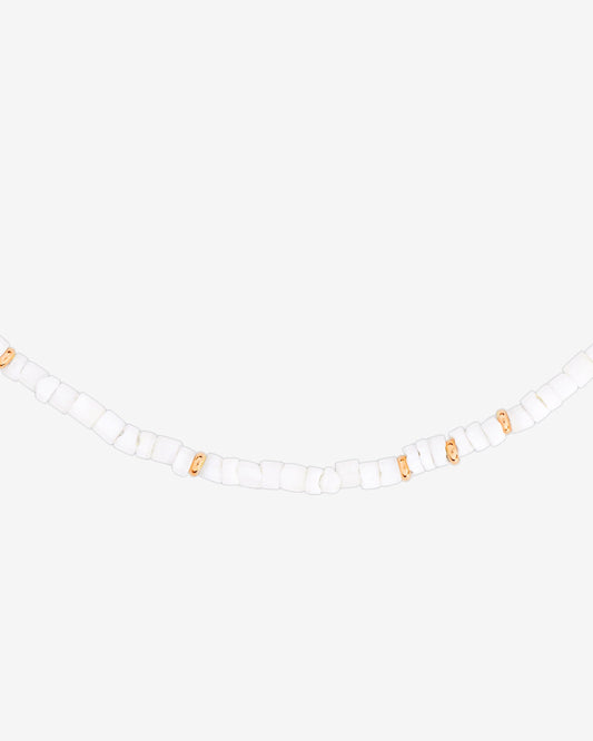 Puka Shell Necklace Rose Gold