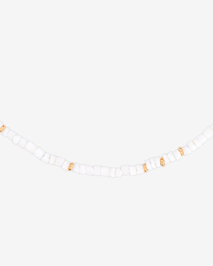 Puka Shell Necklace Rose Gold