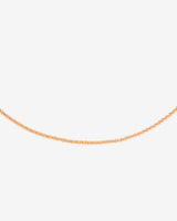 Criss Cross Chain Necklace Rose Gold