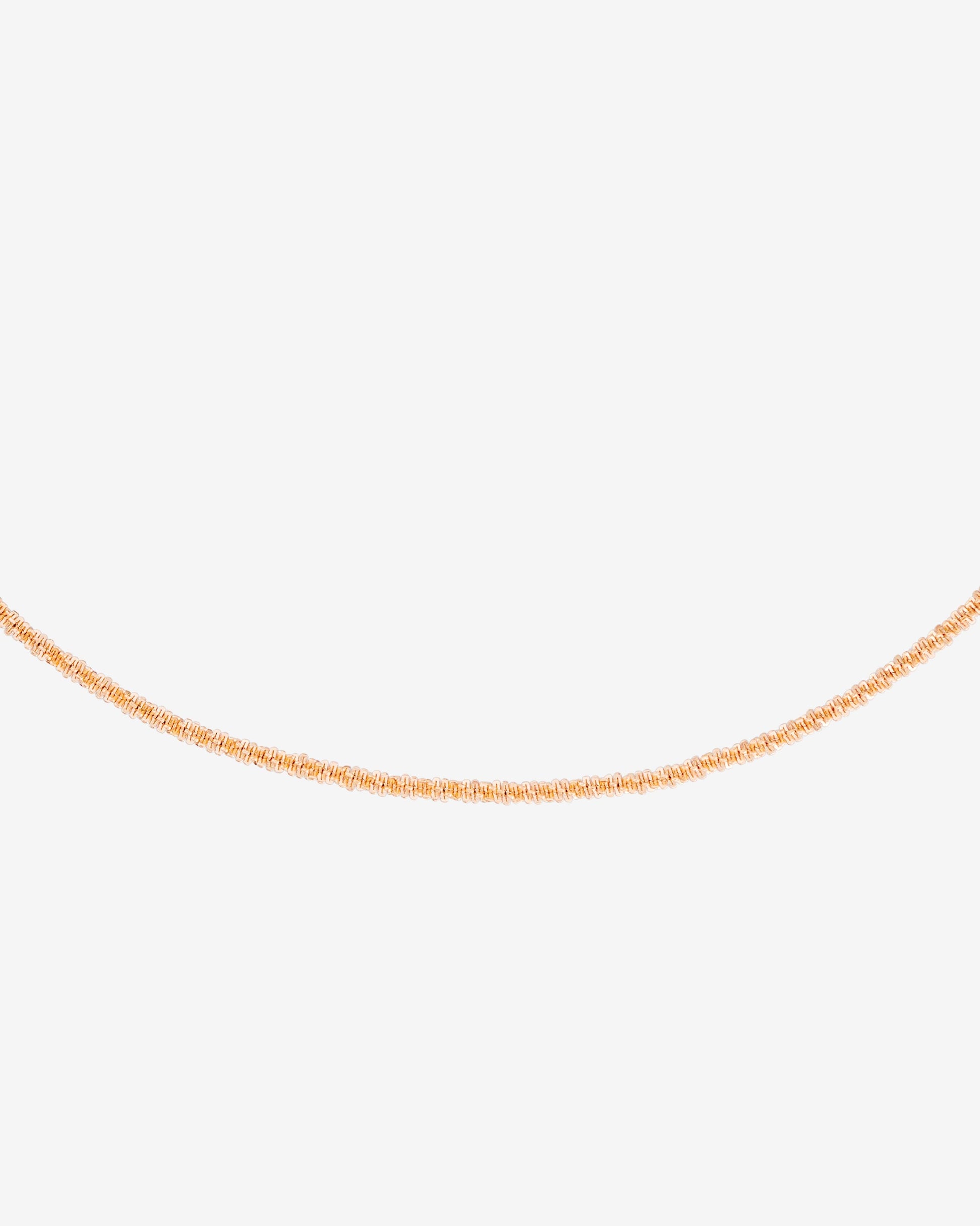 Criss Cross Chain Necklace Rose Gold