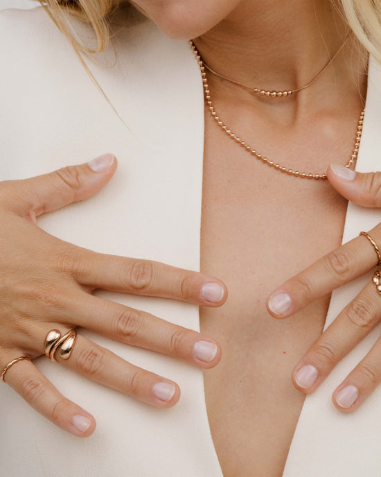 Sculpted Touch Ring Rose Gold