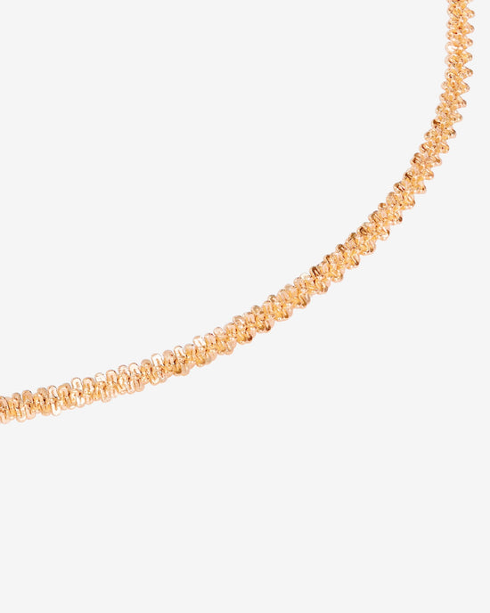 Criss Cross Chain Necklace Rose Gold