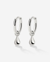 Drop it Hoop Set Small Silver