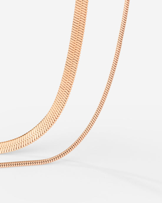 Snake Chain Bundle Rose Gold