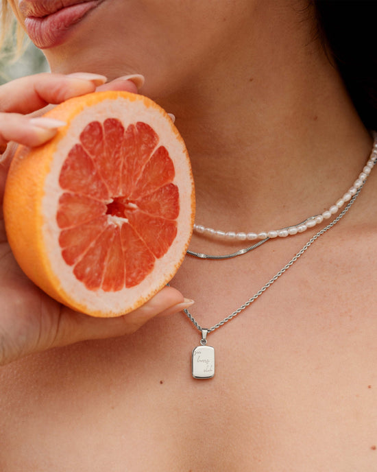 Sun Lover Pendant Necklace Silver