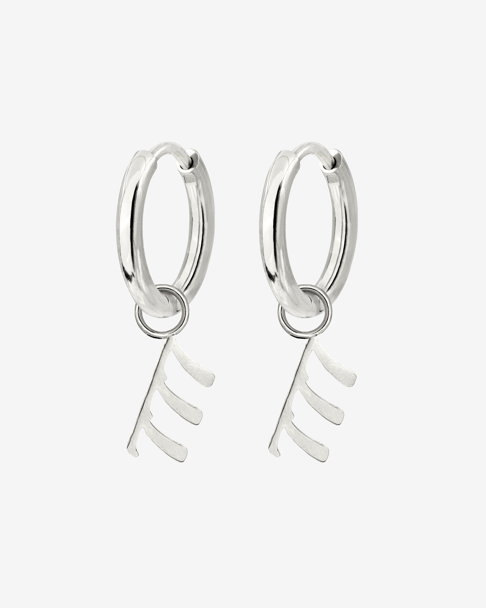 Angel Number 777 Hoop Set Small Silver