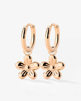 Blossom Hoop Set Small Rose Gold
