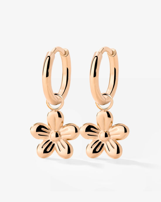 Blossom Hoop Set Small Rose Gold