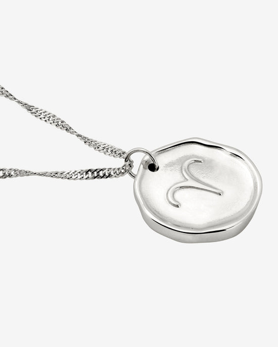 Zodiac Necklace – Aries Silver