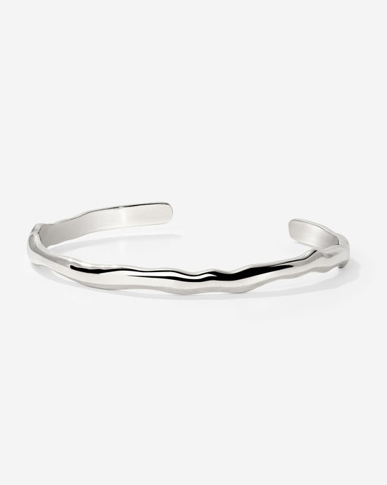 Flowing Bangle Silver