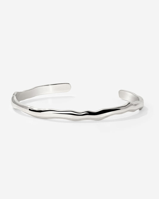 Flowing Bangle Silver