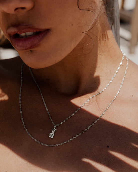 Slim Singapore Necklace Silver