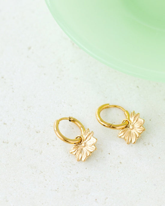 Eternal Bloom Hoop Set Small gold