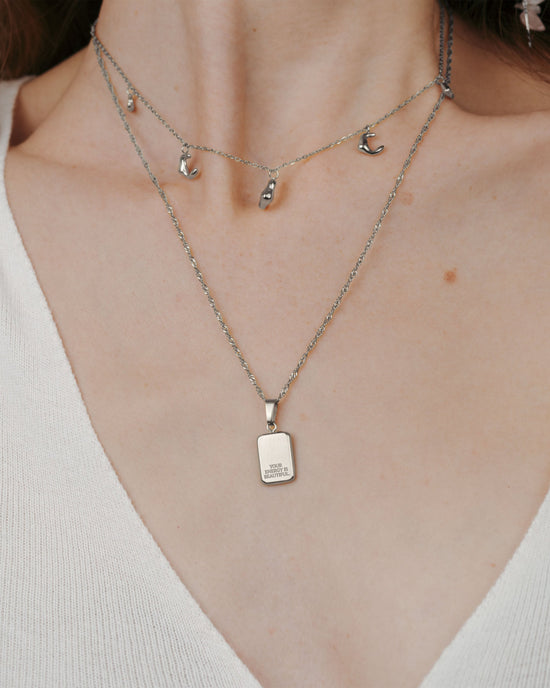 Your energy is beautiful Necklace Silver