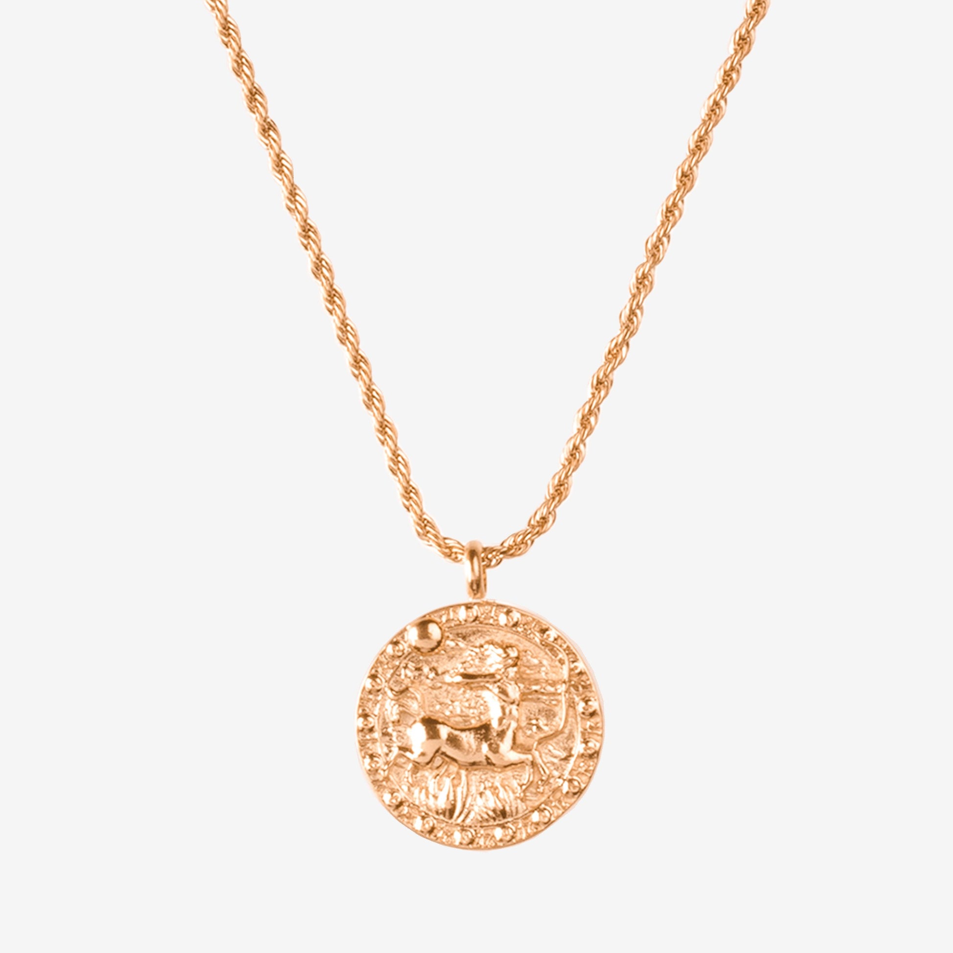 Zodiac Sign Necklace Rose Gold
