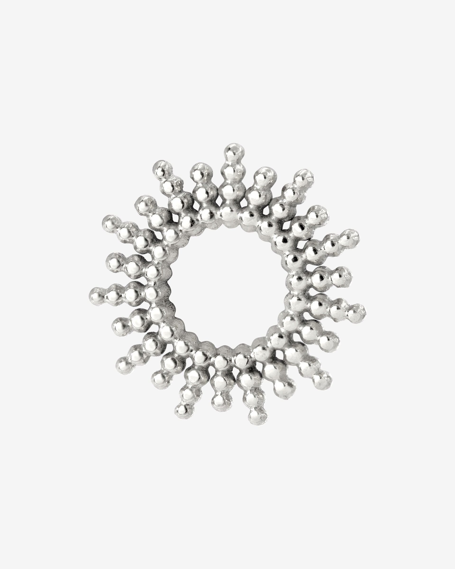 Sunny Oval Twisted Hoop Set Baby Silver