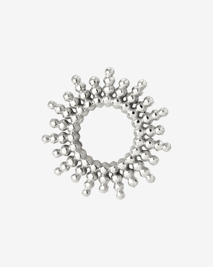 Sunny Oval Twisted Hoop Set Baby Silver
