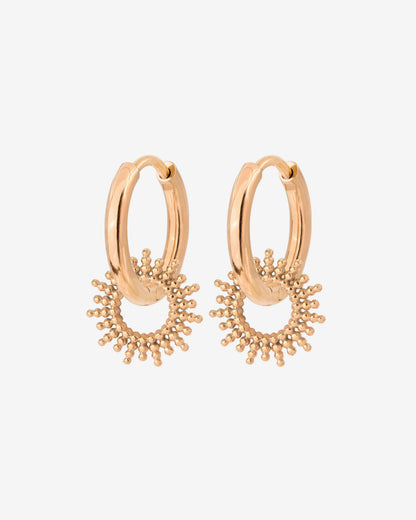 Sunny Hoop Set Small Rose Gold
