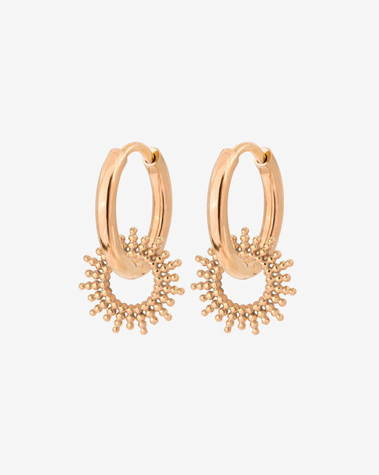 Sunny Hoop Set Small Rose Gold