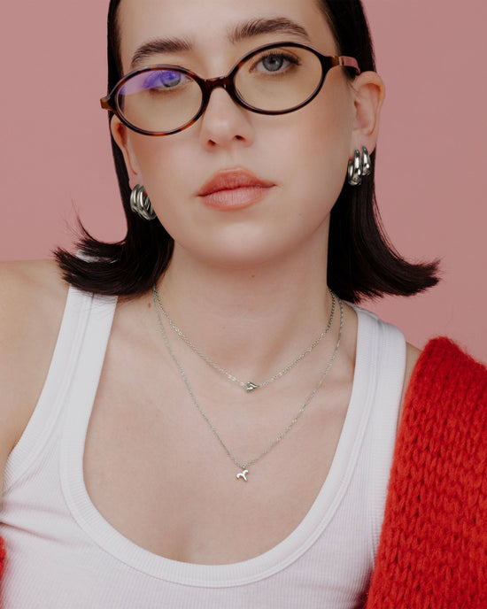 Aries Bubble Necklace Silver