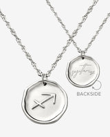Zodiac Necklace – Sagittarius Silver