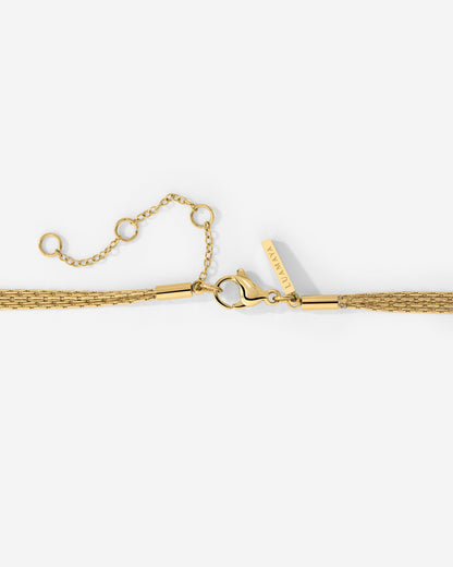 Cascade Layer Necklace gold